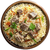 Beef Barhya White Biryani
